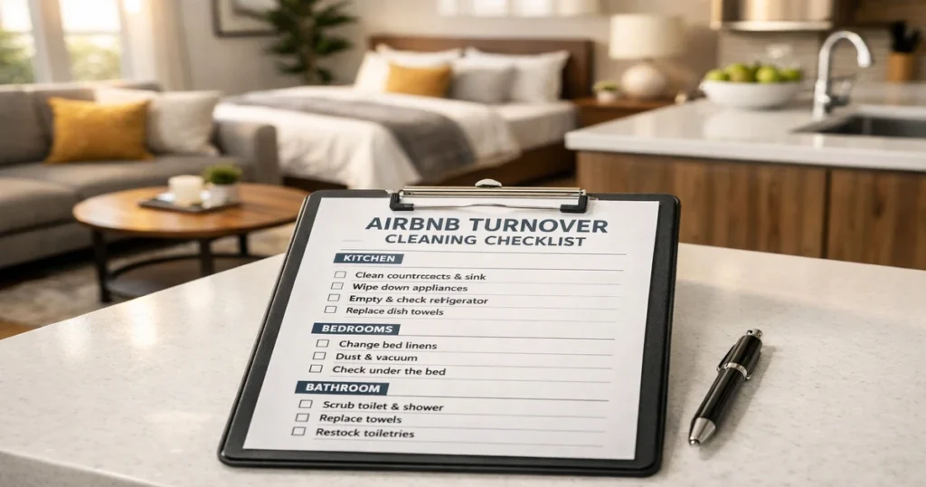 Checklist for Airbnb Turnover Cleaning