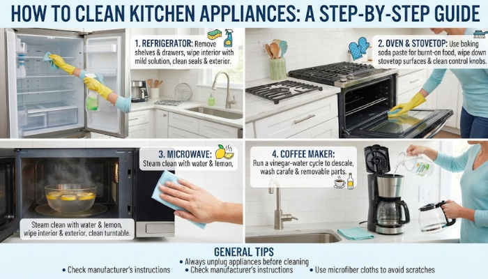 How to Clean Kitchen Appliances